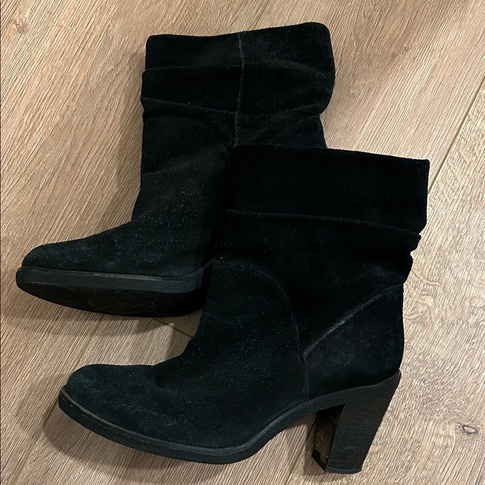 Black Suede Ankle Boots